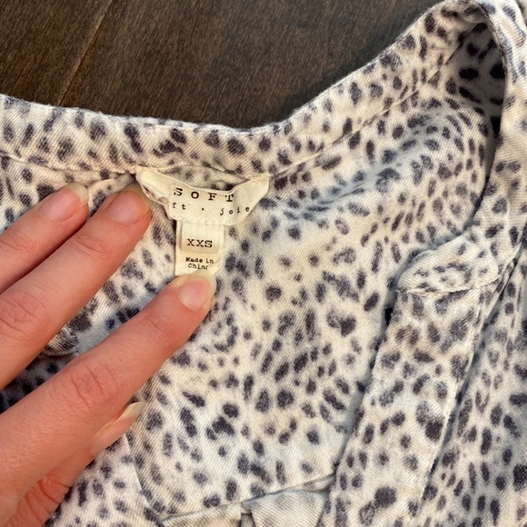 Soft Joie Raakel Top XXS animal print grey and white - Picture 3 of 6
